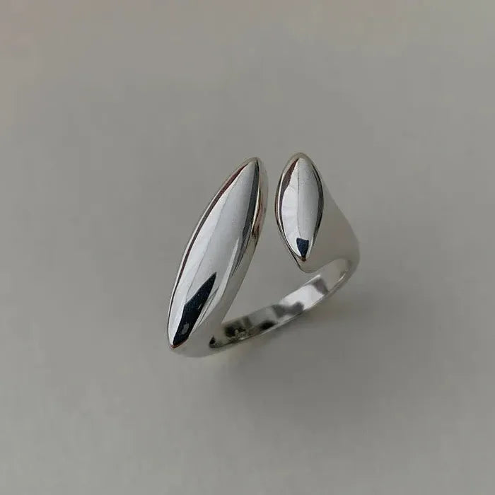 Handmade Silver Geometric Mood Tracker Ring for Women Gift Stylish Jewelry