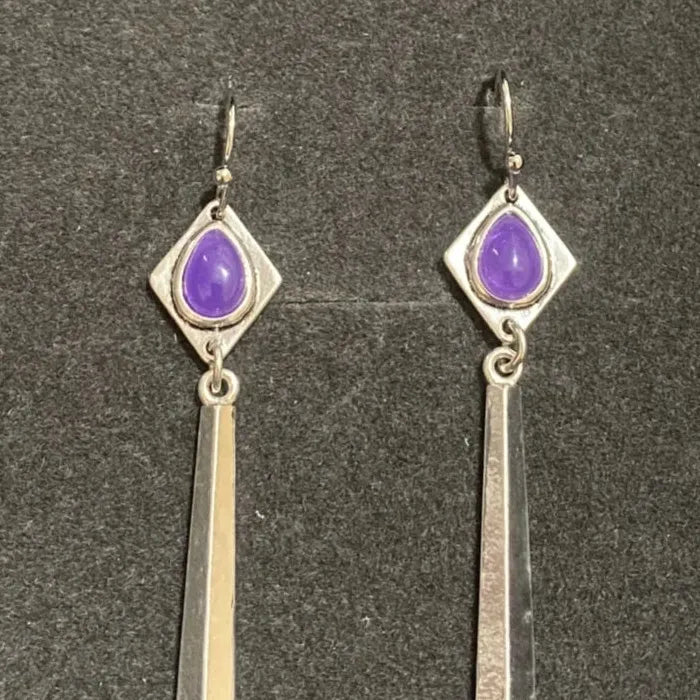 Vintage Indian Tribe Zinc Alloy Drop Earrings for Women Long Dangle Jewelry