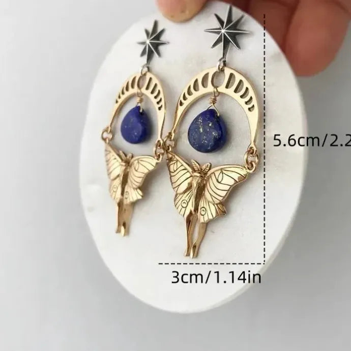 Gothic Bat Drop Earrings Zinc Alloy Bohemian Pendant Halloween Jewelry Gift