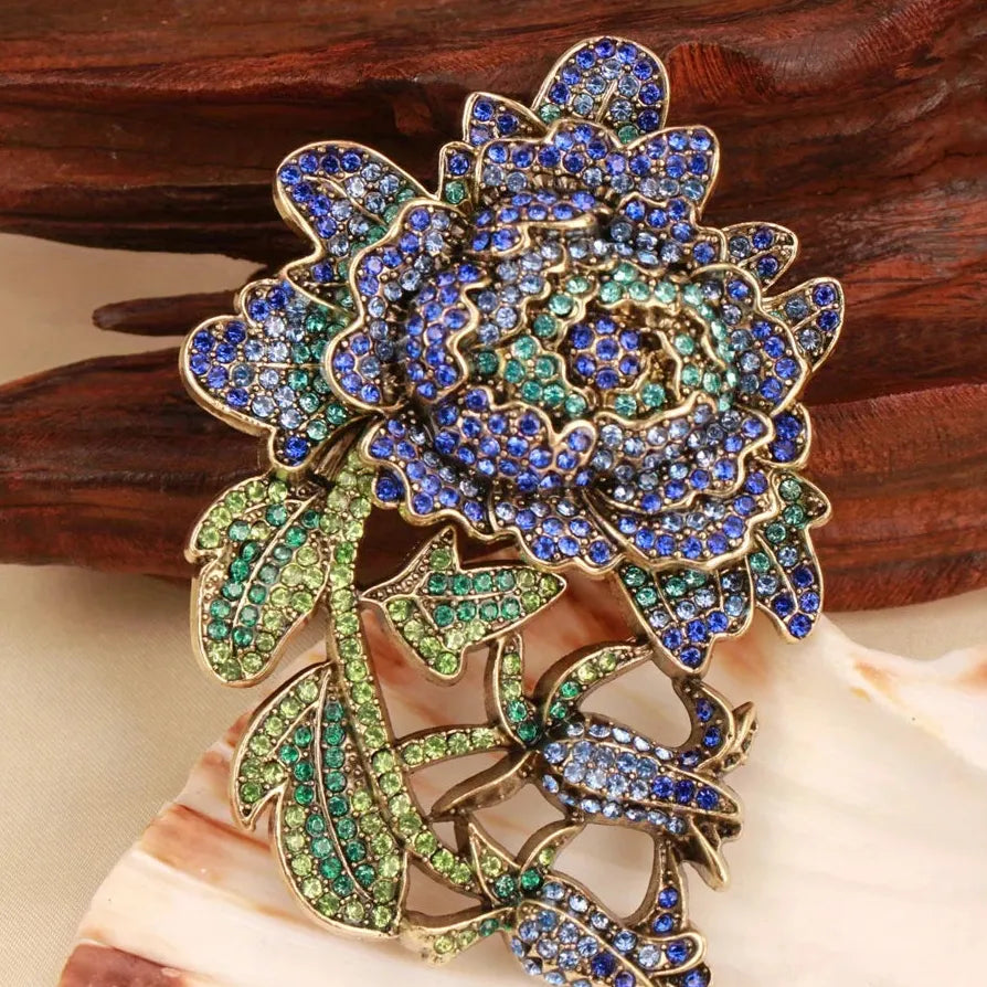 Classic Luxury Flower Brooch Pin for Men & Women Gift