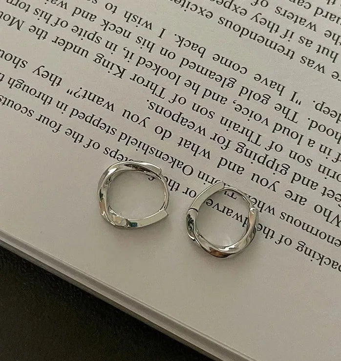 Vintage Gold Star Hollow Hoop Earrings for Women Christmas Jewelry Gift