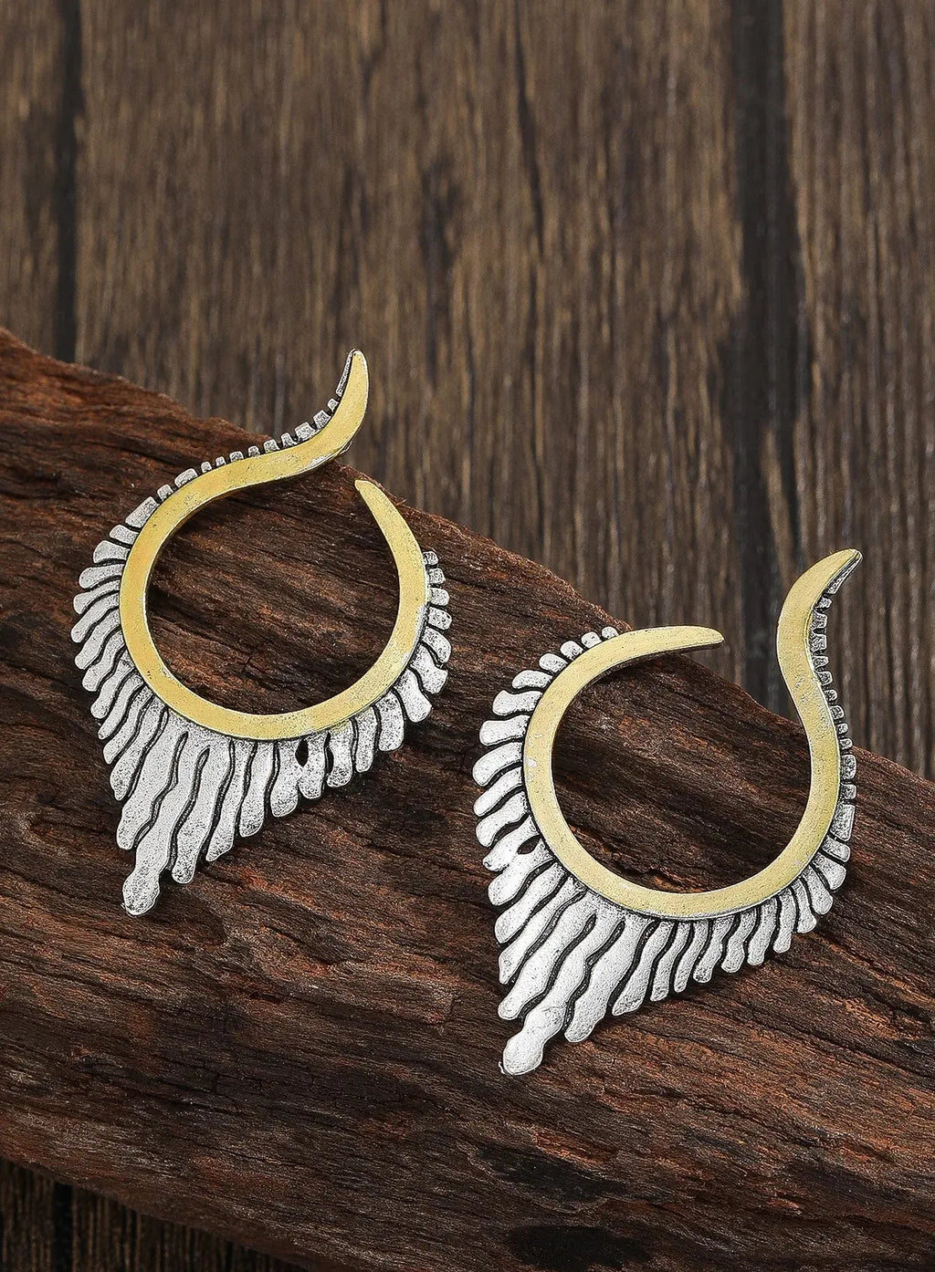 Bohemian Geometric Irregular Zinc Alloy Stud Earrings for Women