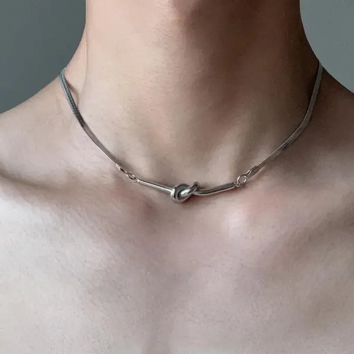 Gothic Twisted Snake Bone Chain Choker Necklace Punk Jewelry Fashion Accessory
