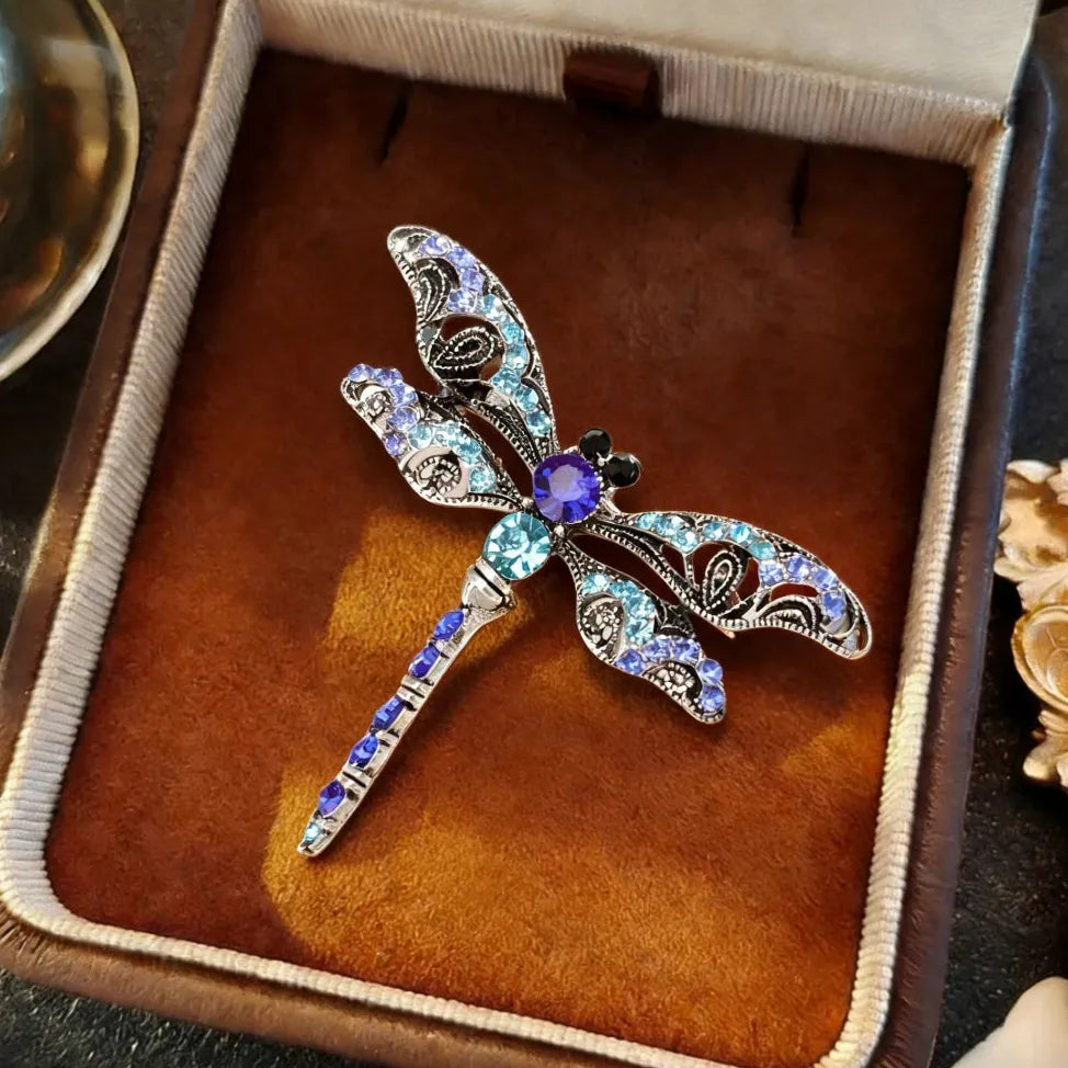 Classic Dragonfly Brooch Jewelry Wedding Gift for Women and Men