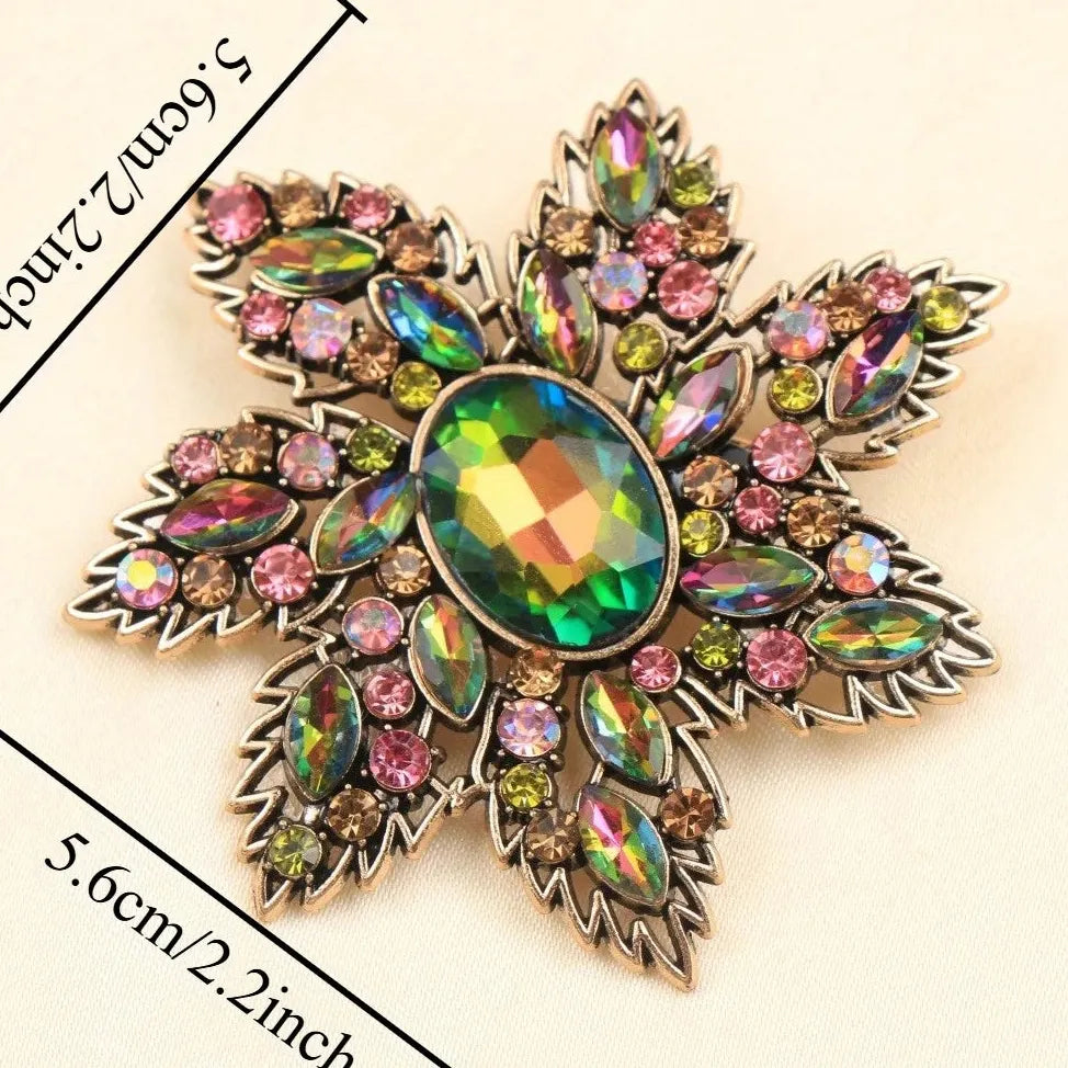 Vintage Floral Brooch Wedding Gift for Men & Women Elegant Accessory