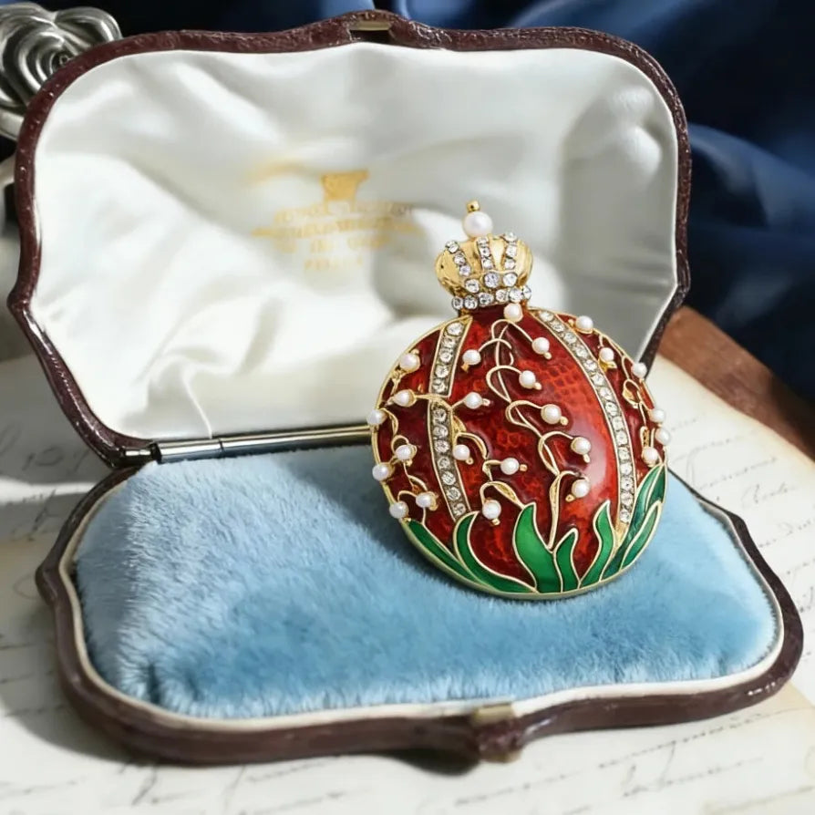 Luxury Classic Pomegranate Brooch Elegant Jewelry Gift for Women
