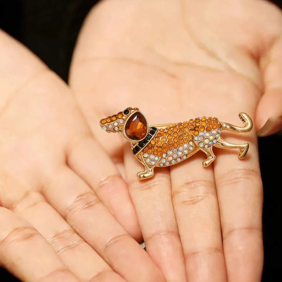 Luxury Classic Puppy Brooch Gift for Men and Women