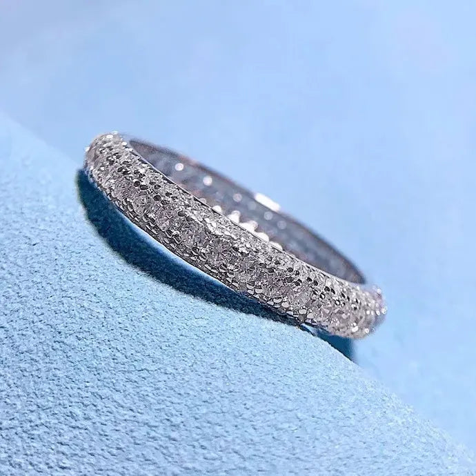 Fashion Copper Wedding Ring for Women Micro Paved Cubic Zirconia Engagement Jewelry