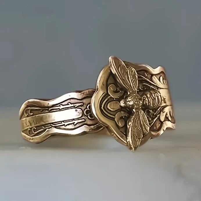 Vintage Bee Metal Rings for Women Girls Stylish Daily Wear Party Jewelry