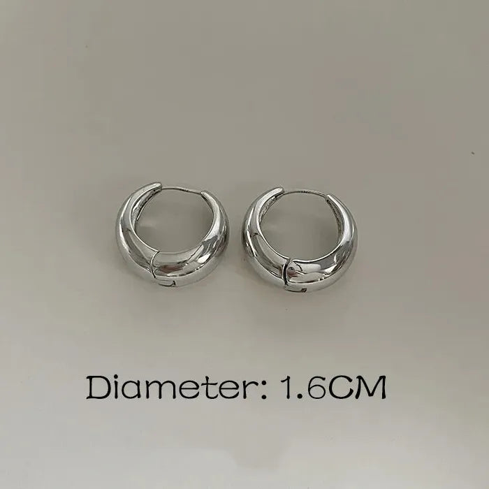 Women's Stainless Steel Geometric Drop Earrings Korean Y2K Luxury Jewelry