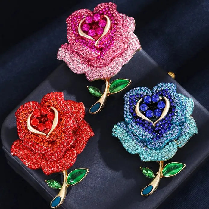 Classic Floral Brooch for Wedding Party Gift Men & Women