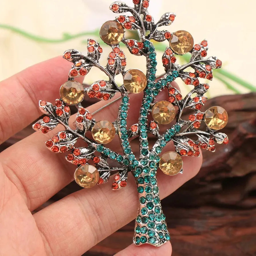 Classic Luxury Money Tree Brooch Wedding Gift for Men and Women