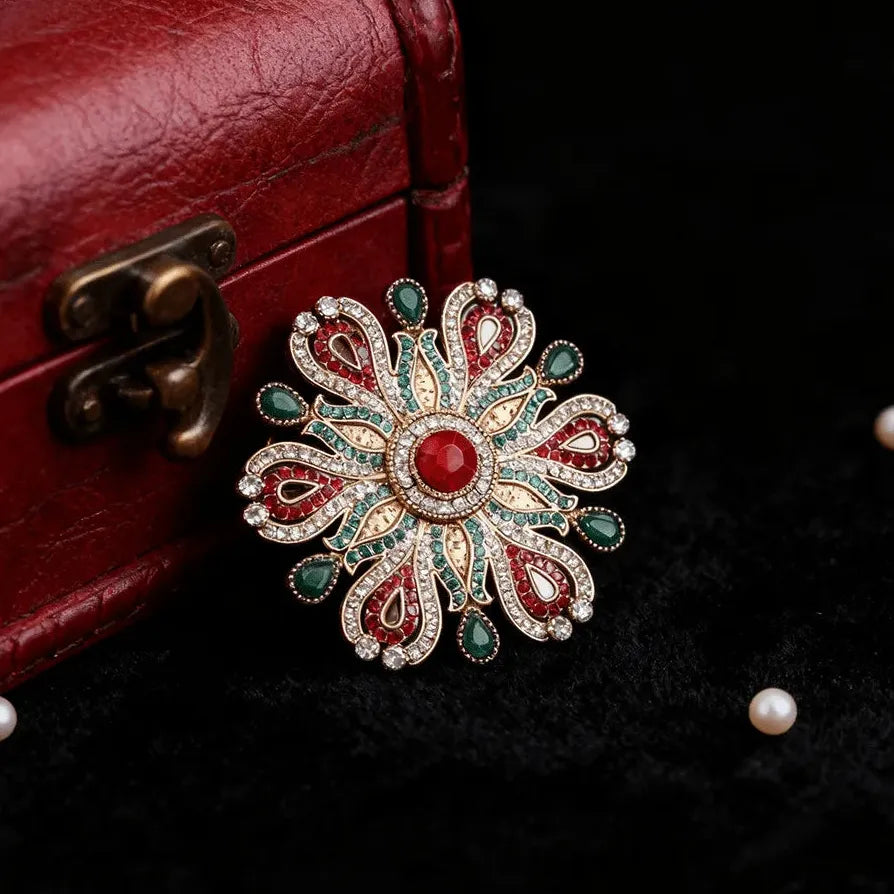 Floral Elegant Brooch for Men & Women Wedding Gift Accessory