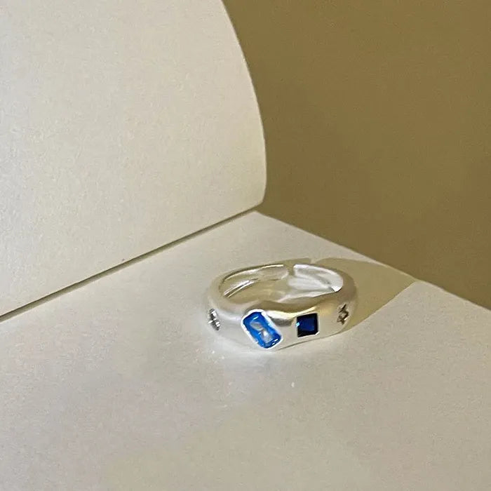 2026 Adjustable Heart-Shaped Colorful Zircon Ring for Women Jewelry