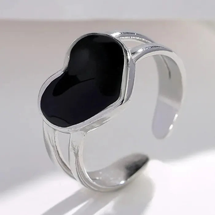 Adjustable Geometric Titanium Steel Ring for Women Wedding Gift Jewelry Accessory