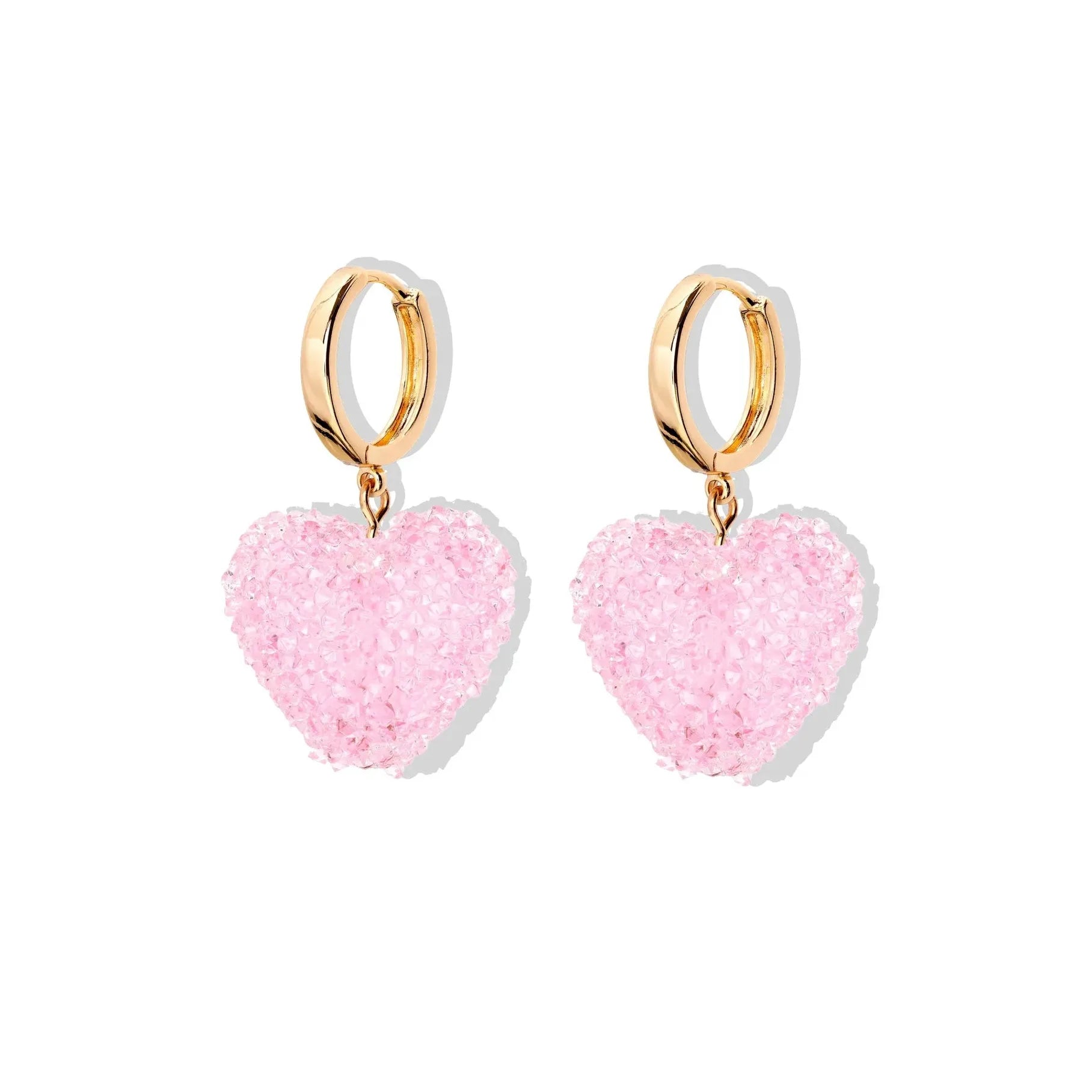 18K Gold Plated Heart-Shaped Necklace Zircon Pendant for Women Girls