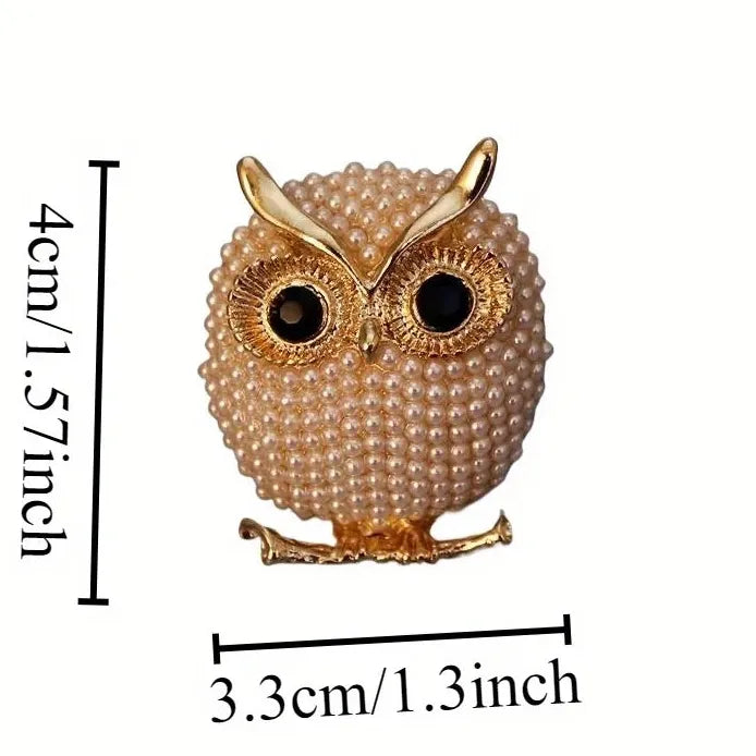 Classic Owl Brooch for Men Women Wedding Party Gift Accessory