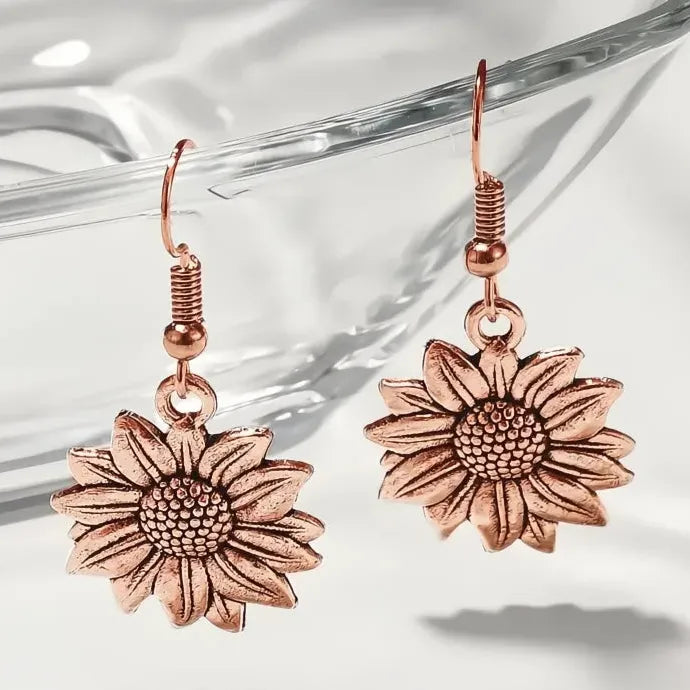 Trendy Geometric Zinc Alloy Drop Earrings Metal Dangle for Women Girls