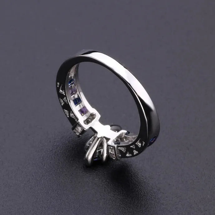 Women Torina Crystal Quartz Zinc Alloy Ionix Ring Magnetic Therapy Weight Loss