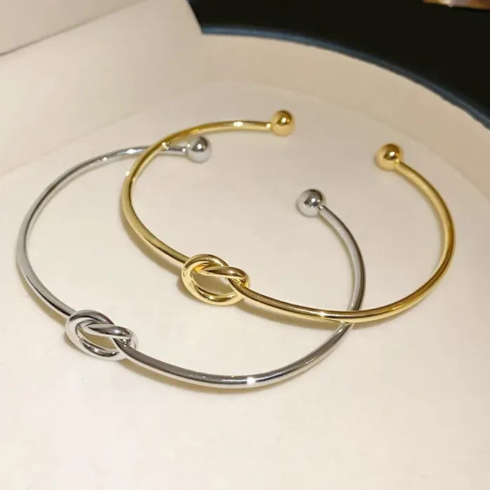 Gold Geometric Stainless Steel Adjustable Cuff Bracelet Women's Jewelry