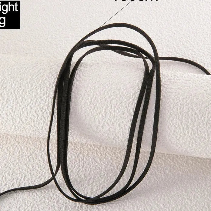 Black Velvet Circle Pendant Choker Necklace for Women Gothic Y2K