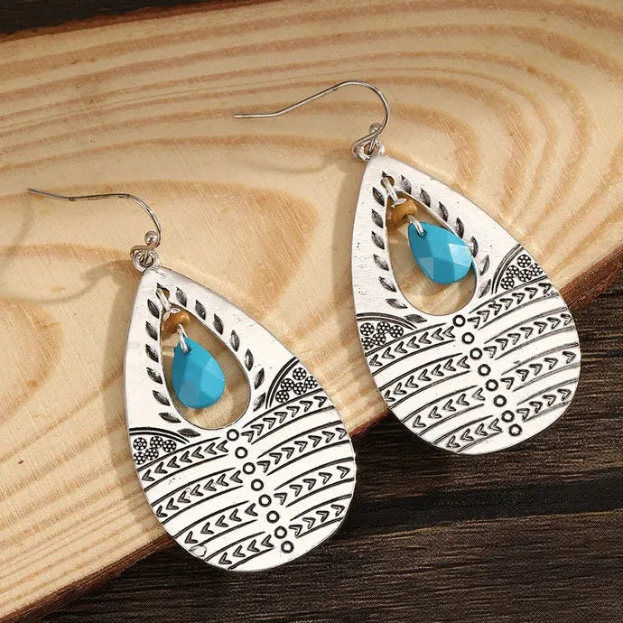 Retro Creative Imitation Crystal Drop Earrings for Women Girls Fashion Jewelry