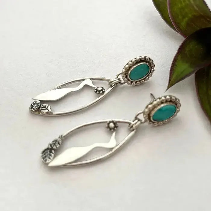 Vintage Zinc Alloy Hummingbird Drop Earrings Women’s Animal Jewelry Gift