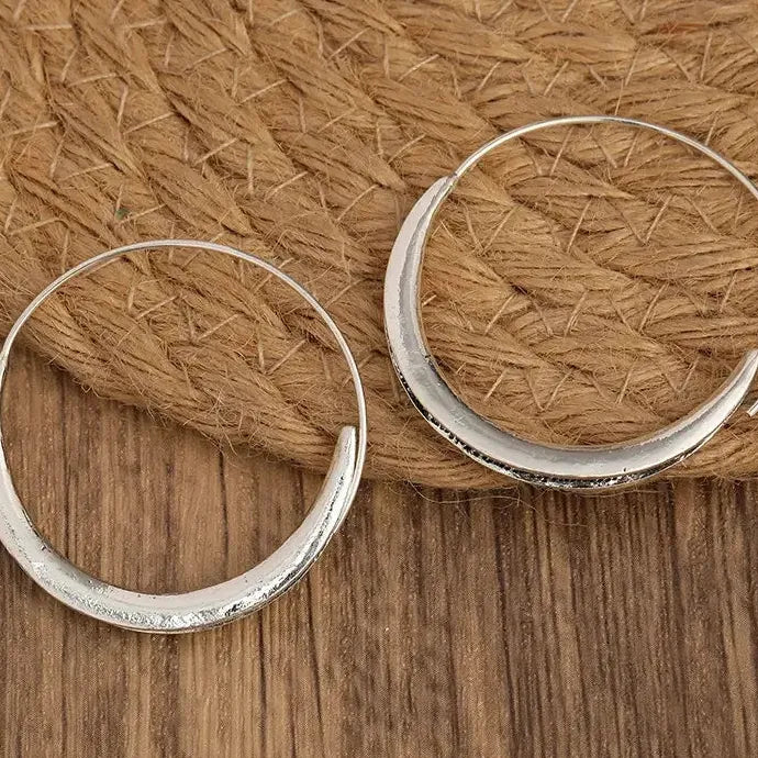 Chic Bohemian Zinc Alloy Drop Hoop Earrings for Women Stylish Minimalist Gift