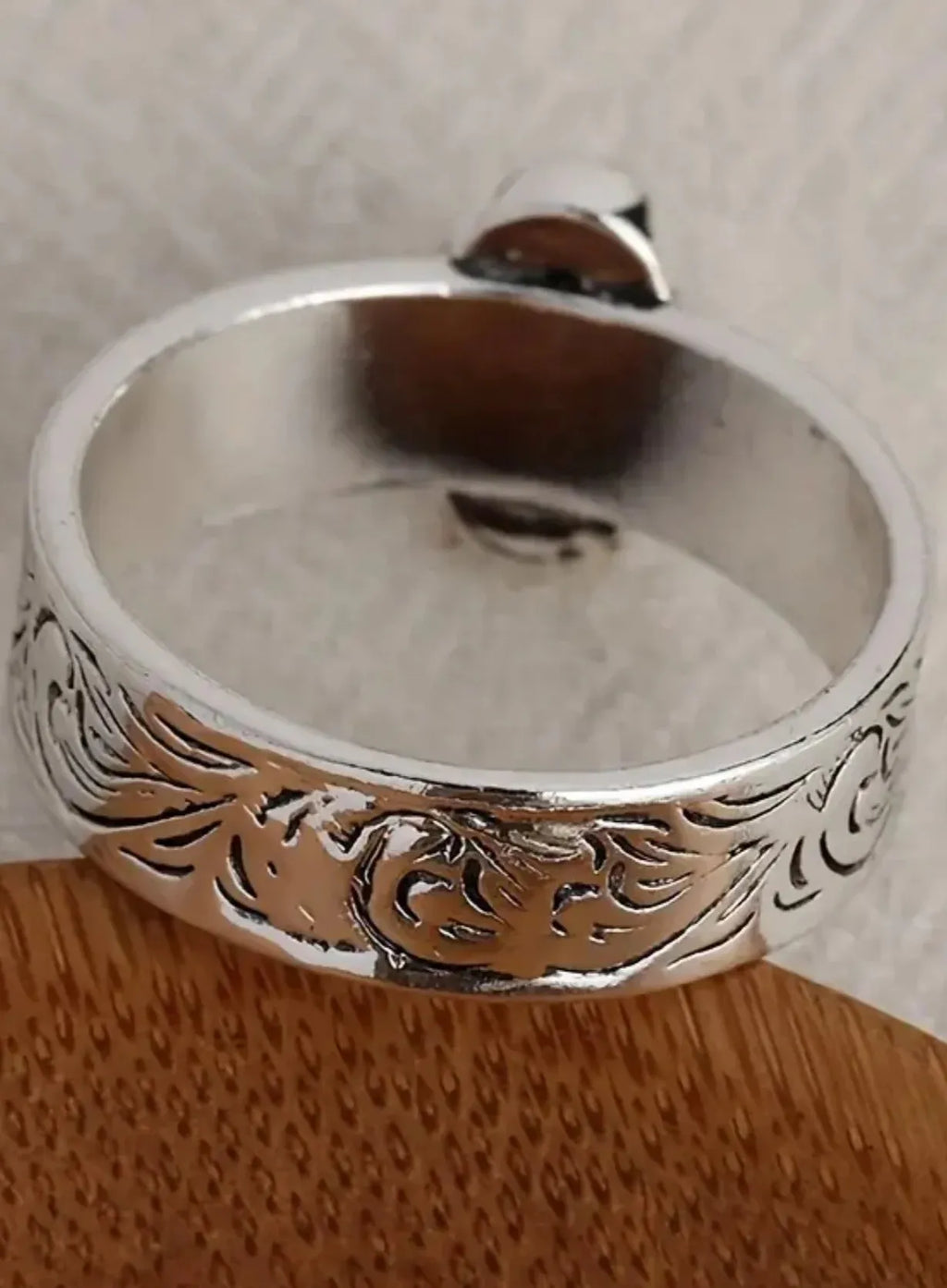 Imitation Turquoise Zinc Alloy Ring for Women Boho Style Daily Party Jewelry
