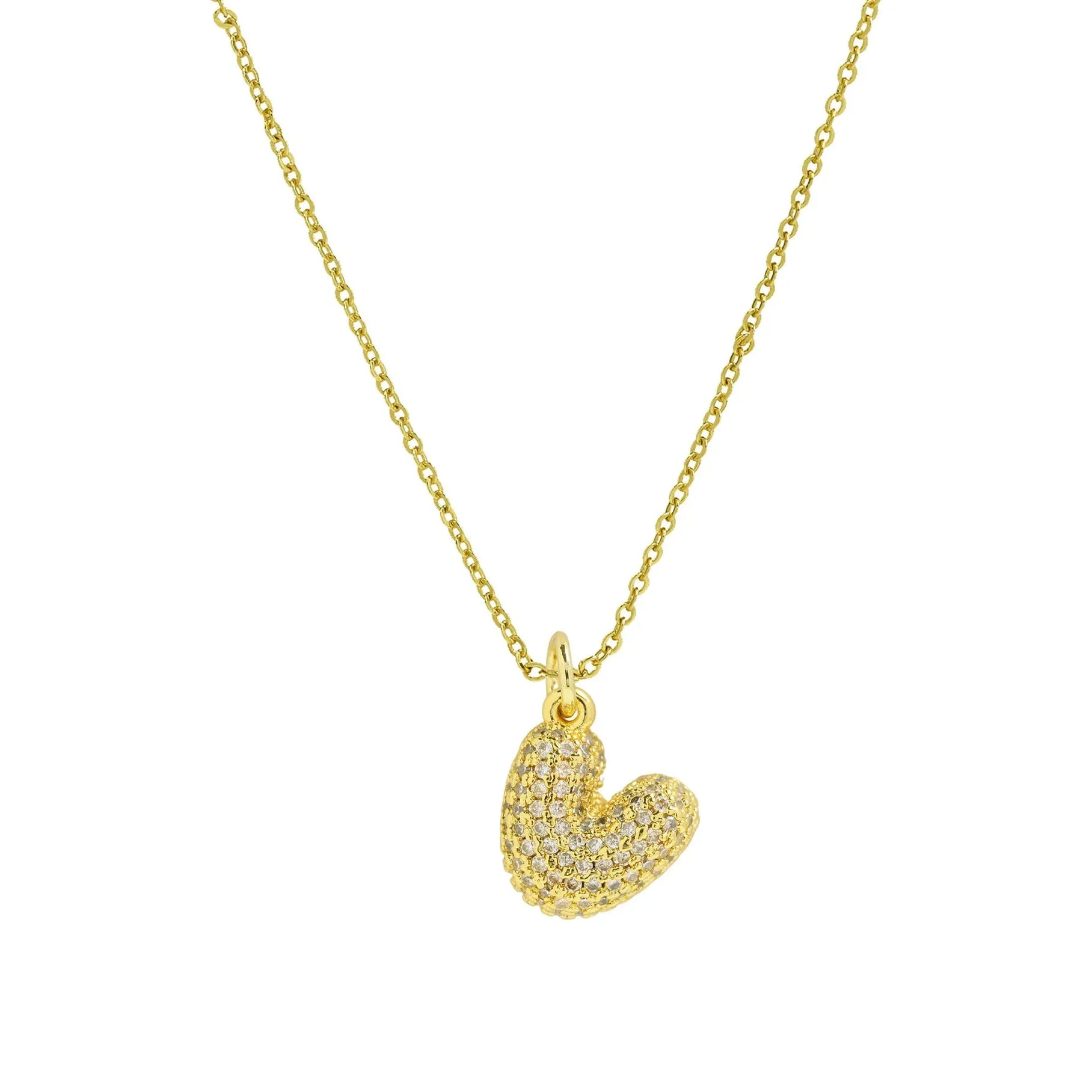 18k Gold Plated A-Z Initial Pendant Necklace Stainless Steel Choker Women Gift