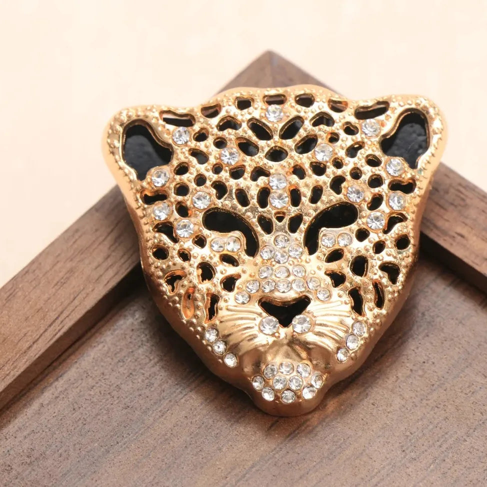Vintage Leopard-Print Brooch for Men & Women Wedding Gift Accessory