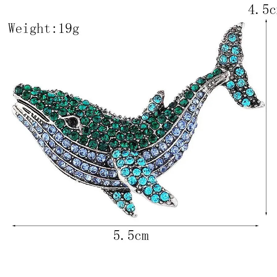 Vintage Dolphin Brooch Pin for Women Classic Animal Jewelry Gift