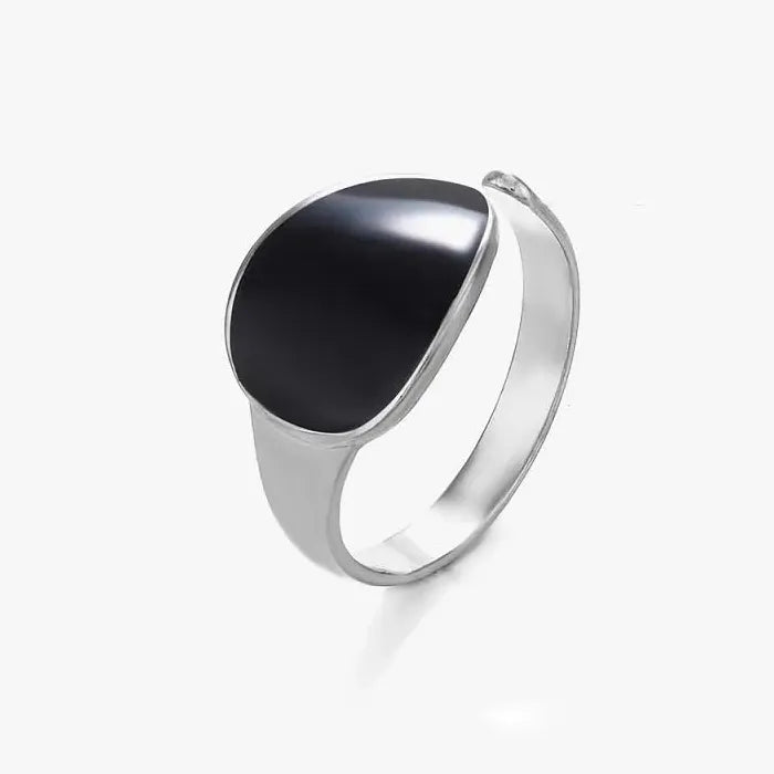 Adjustable Geometric Titanium Steel Ring for Women Wedding Gift Jewelry Accessory