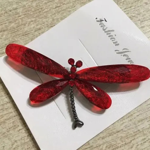 Vintage Crystal Butterfly Brooch Pin Jewelry for Women Elegant Accessory