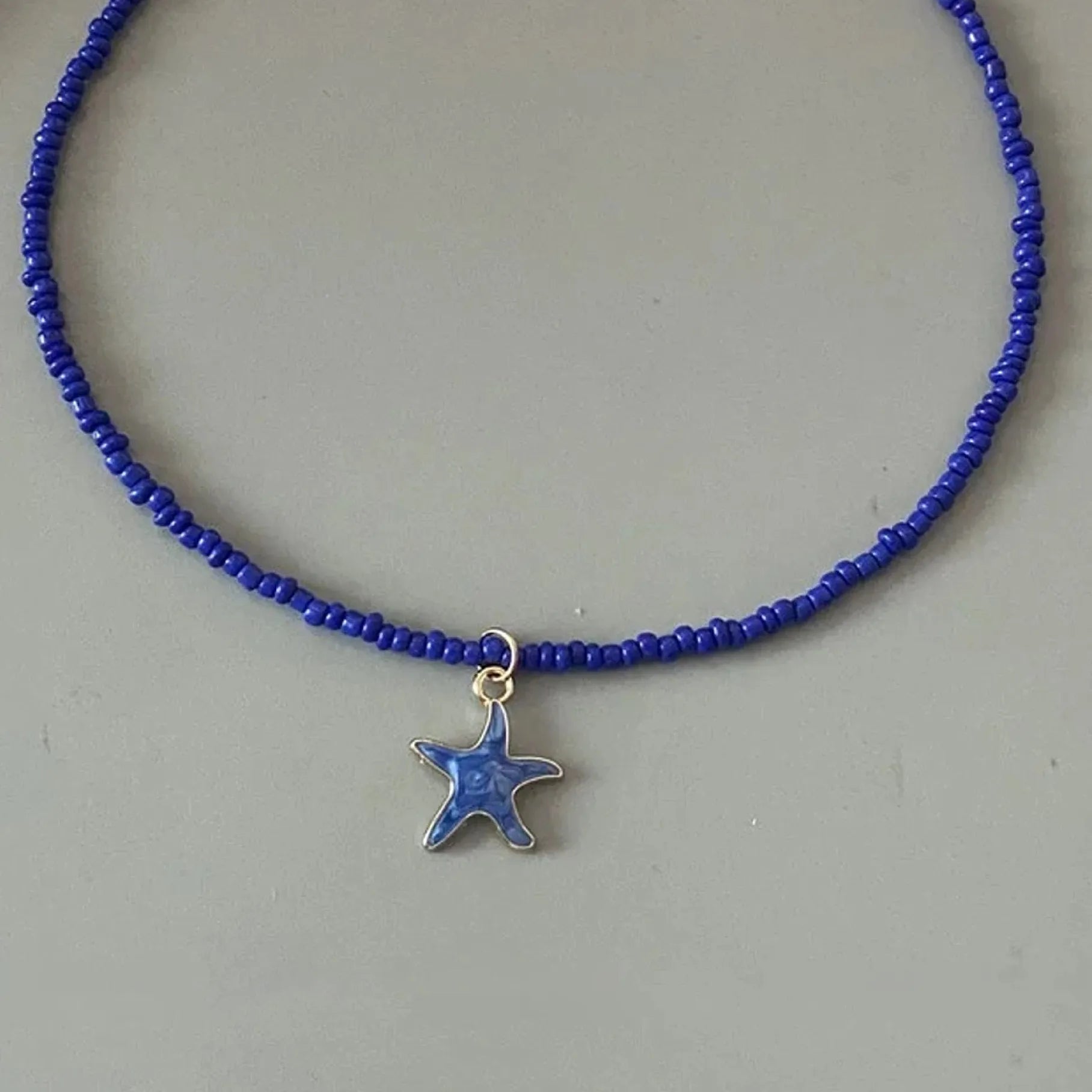 Bohemia Handmade Copper Star Pendant Choker Necklace for Women Girls