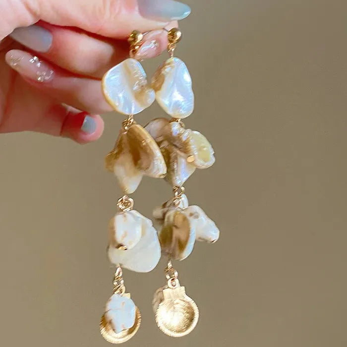 Natural Sea Star Shell Jewelry Set Necklace Earrings Bracelet Gift