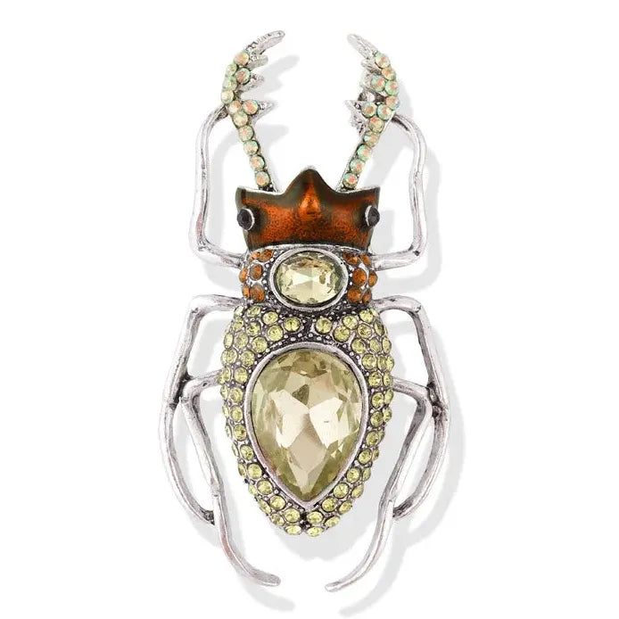 Luxury Insect Brooches Cicada Beetle Bee Mantis Pin for Women