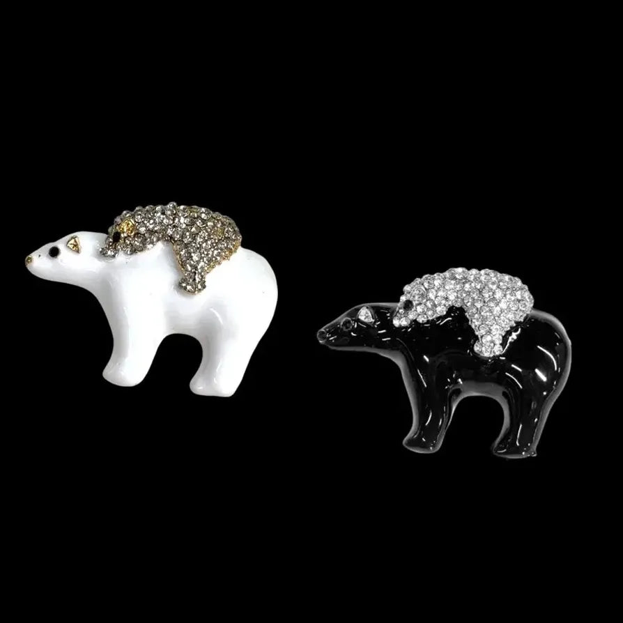 Luxury Classic Bear Brooch Pin Jewelry Gift for Men and Women