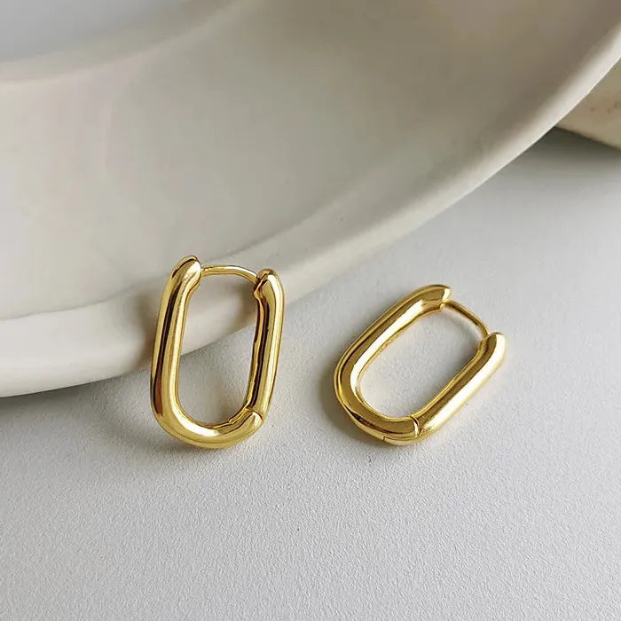 Women's Stainless Steel Geometric Drop Earrings Korean Y2K Luxury Jewelry