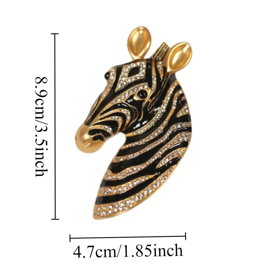 Vintage Horse Rhinestone Brooch Classic Jewelry Gift for Women