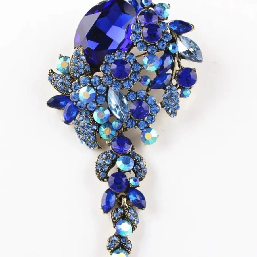 Vintage Floral Brooch Pin Jewelry Classic Style for Men Women