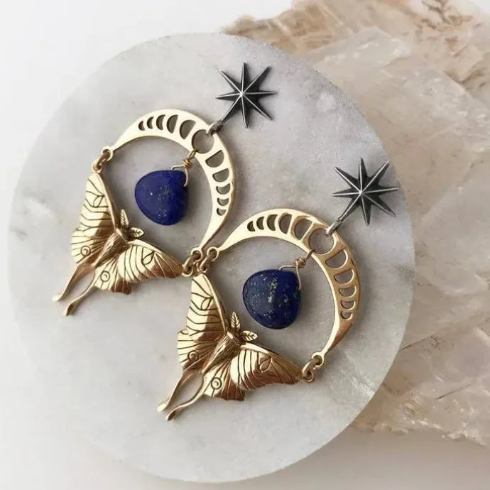 Gothic Bat Drop Earrings Zinc Alloy Bohemian Pendant Halloween Jewelry Gift