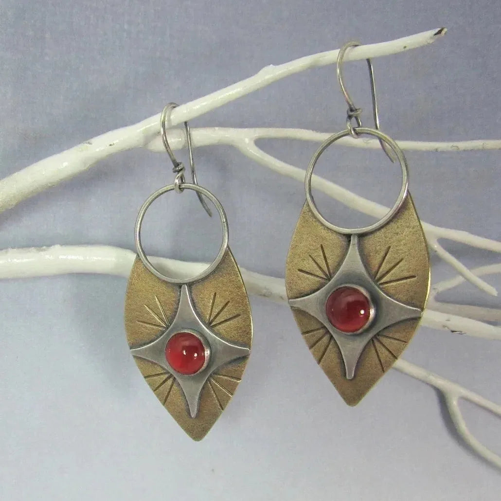 Bohemian Turquoise Geometric Drop Earrings Women’s Fashion Jewelry Gifts