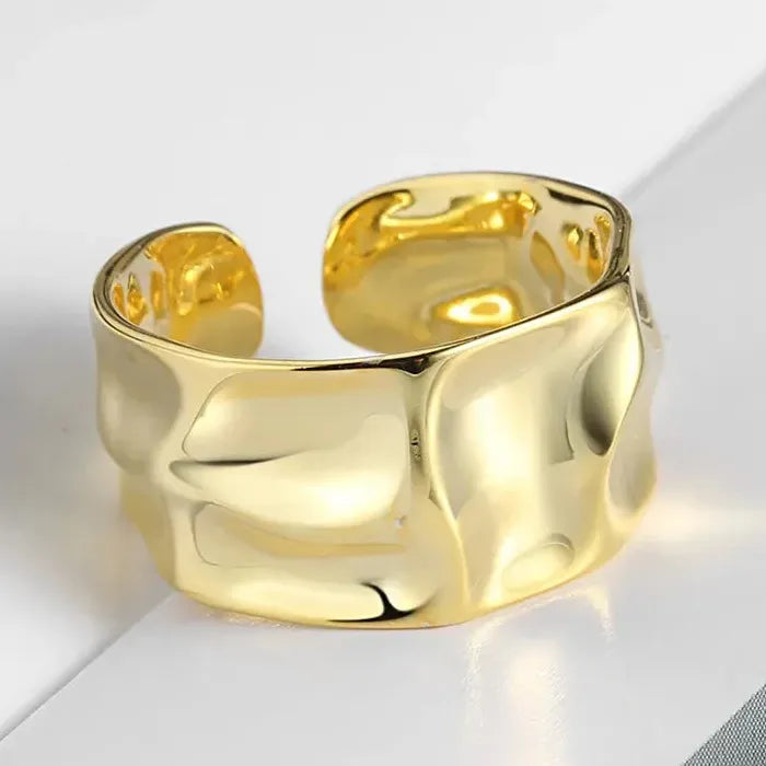 Adjustable Silver Geometric Rings for Women Fashion Jewelry Gifts Trendy