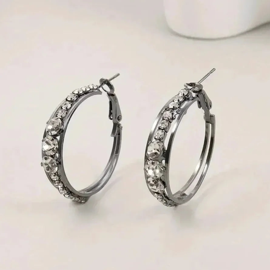 Women's Zircon Drop Earrings Copper Metal Wedding Banquet Jewelry