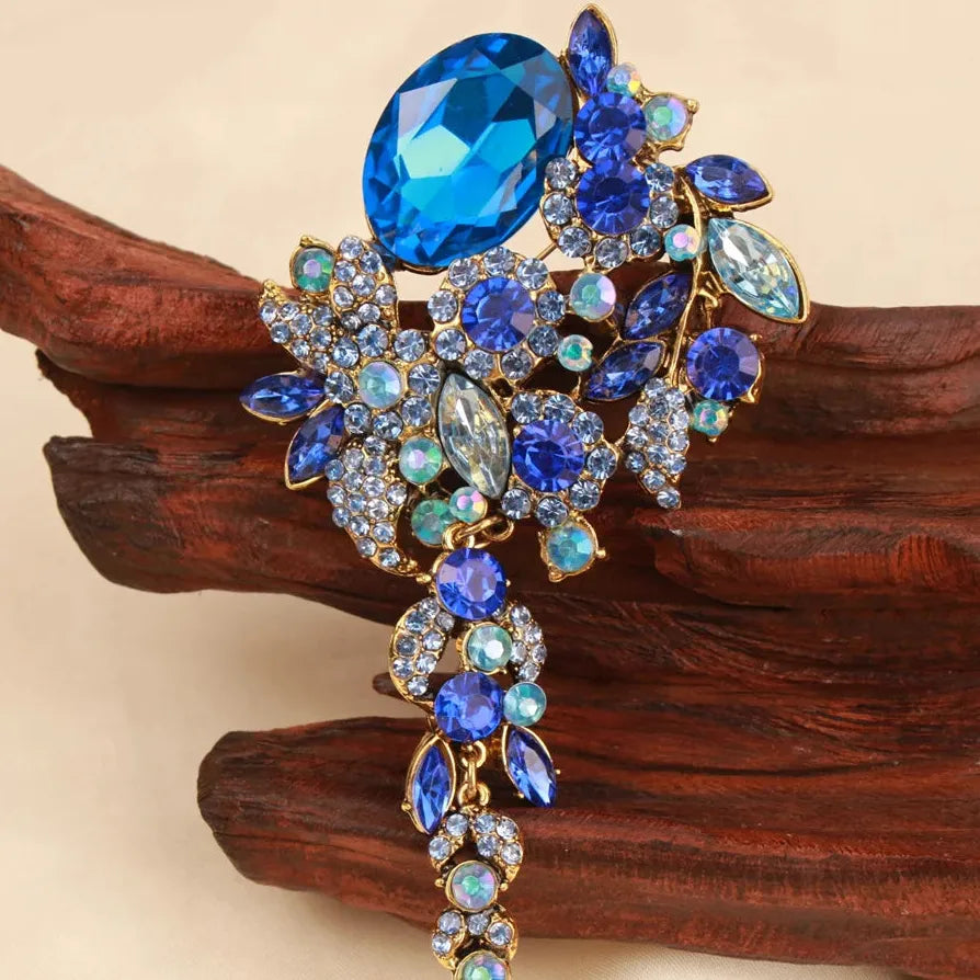 Classic Tassel Flower Brooch Pin Jewelry Gift for Men Women