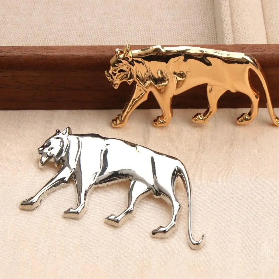 Vintage Classic Tiger Brooch Animal Jewelry for Women and Men