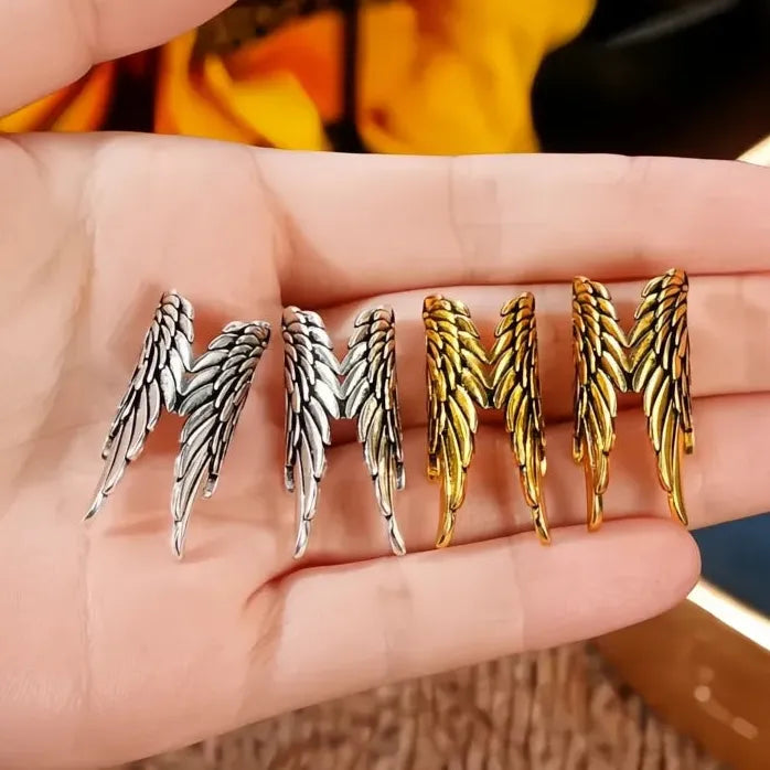 Geometric Wing Clip-On Earrings for Women Non-Piercing Brass Cuffs