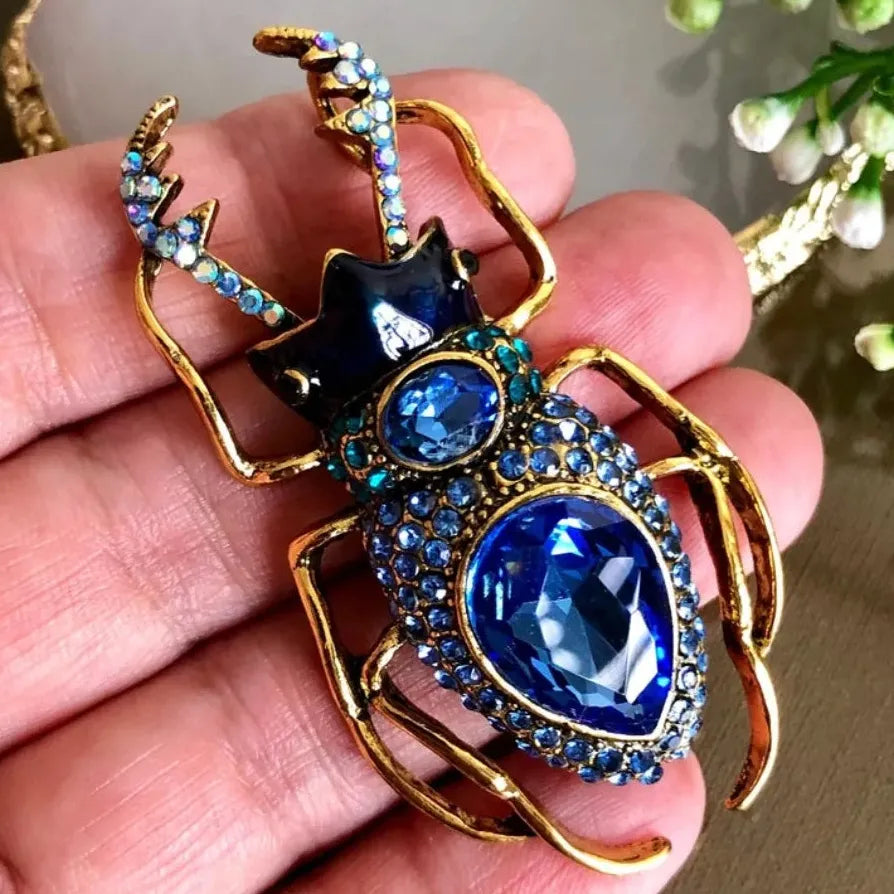 Beetle Brooch Pin for Women Men Luxury Classic Jewelry Gift