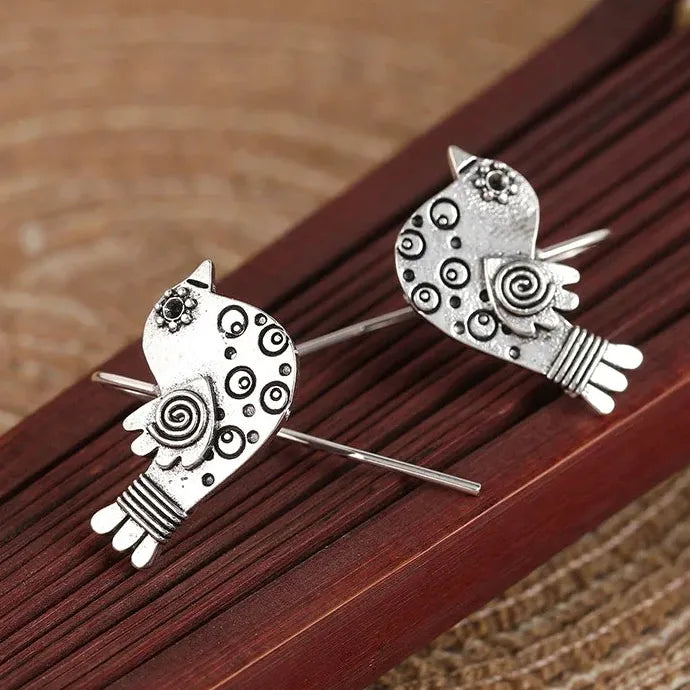 Vintage Cute Animal Pendant Zinc Alloy Drop Earrings for Women Gift